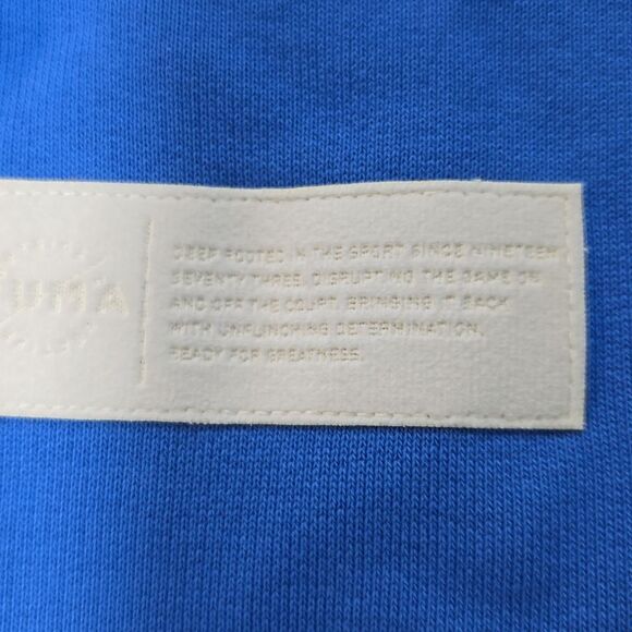 PUMA NWOT Men's Sweatshirt Crewneck Blue Cotton XL - Picture 4 of 10